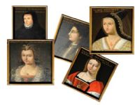 Les femmes de la Galerie des Portraits. Le vendredi 28 juin 2013 à Cellettes. Loir-et-cher.  15H30
